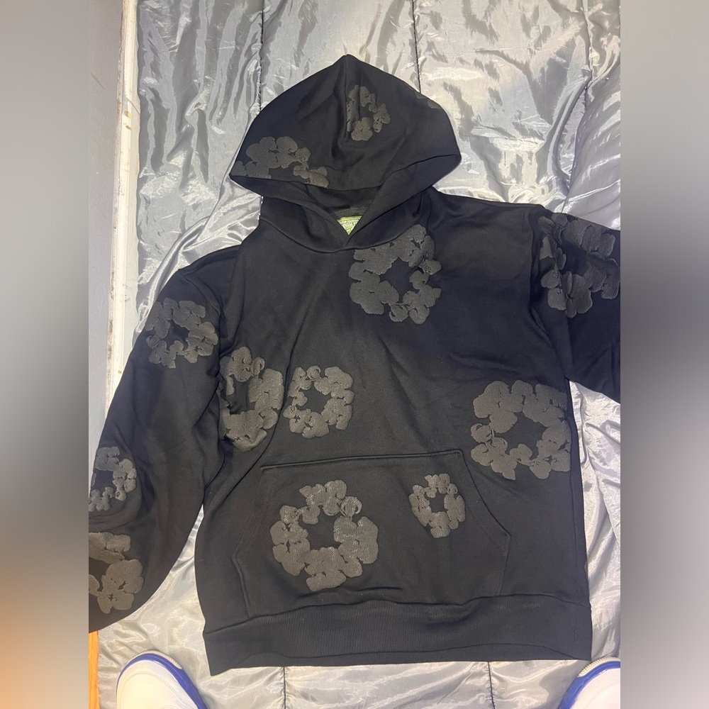 Black denim tears hoodie